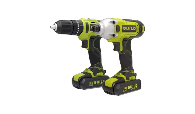 Guild 2.0AH Cordless Combi Drill and Impact Driver - 18V