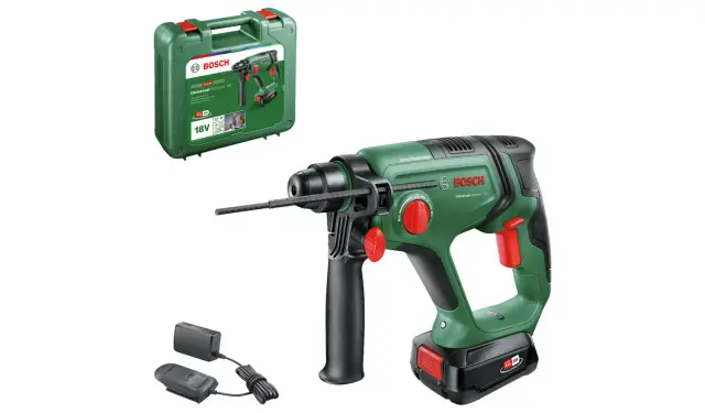Bosch 06039D6072 2.5Ah Cordless Rotary Hammer Drill – 18V Bosch 06039D6072 2.5Ah Cordless Rotary Hammer Drill – 18V