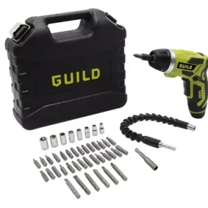 Guild Fast Charge Screwdriver & 45 Piece Accessories - 3.6V